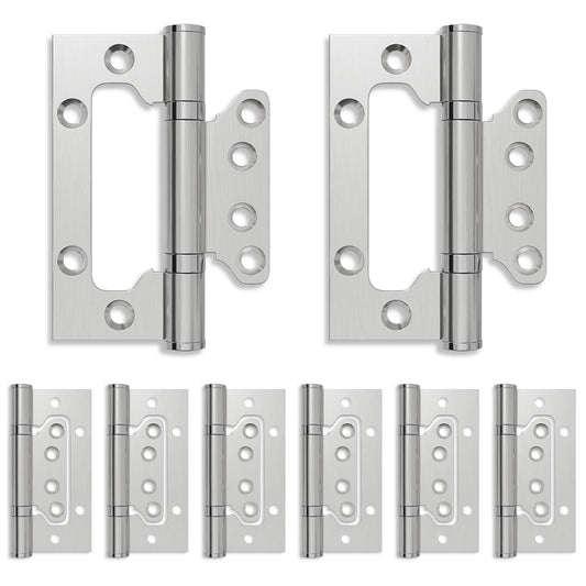 Hinge 8 pcs 100 x 75 x 13 mm Silver Steel