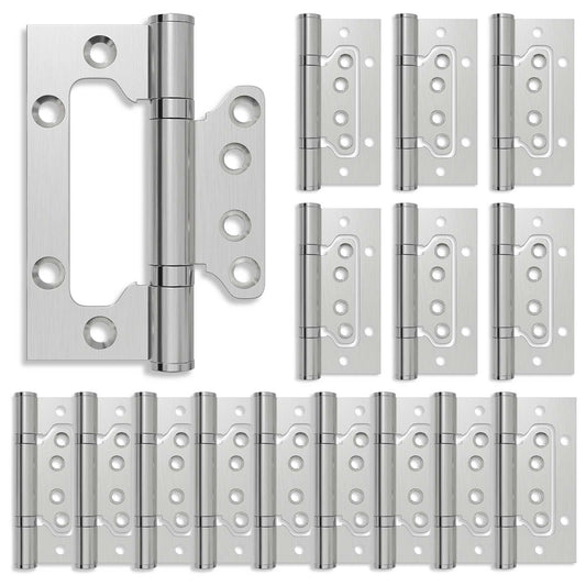 Hinge 16 pcs 100 x 75 x 13 mm Silver Steel