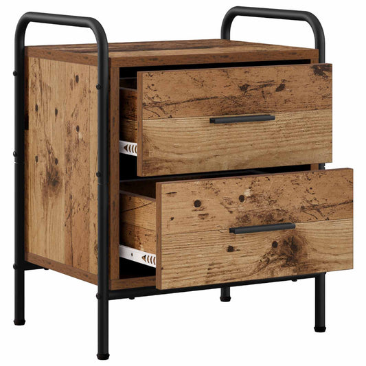 Bedside Cabinet Oak Wood 40 x 30 x 50 cm Engineered Wood