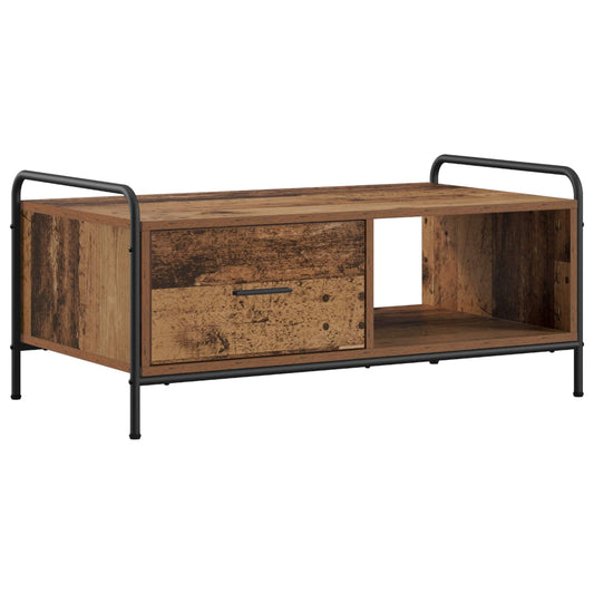 Coffee Table Old Wood 90 x 49 x 41 cm Engineered Wood