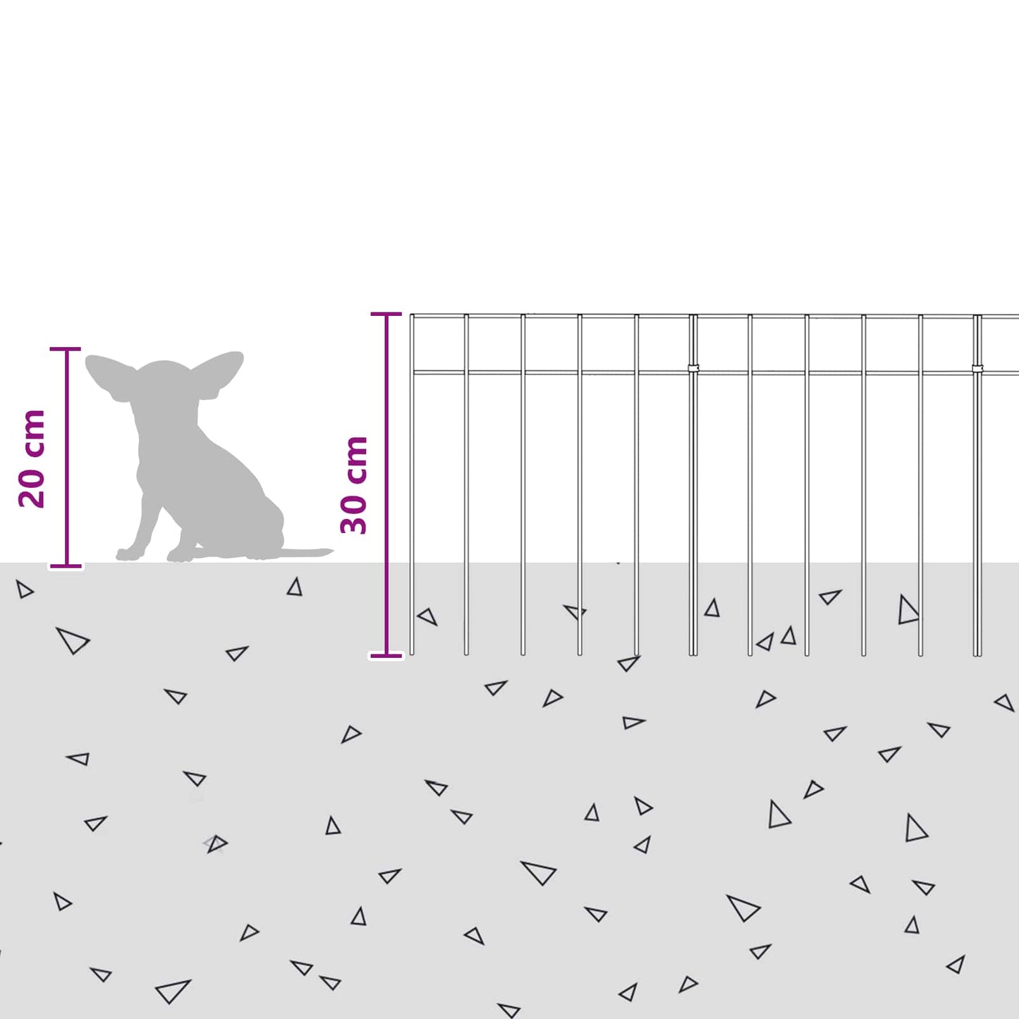 Garden Fence Panel 12 pcs 25 x 30 cm Galvanised Steel Silver