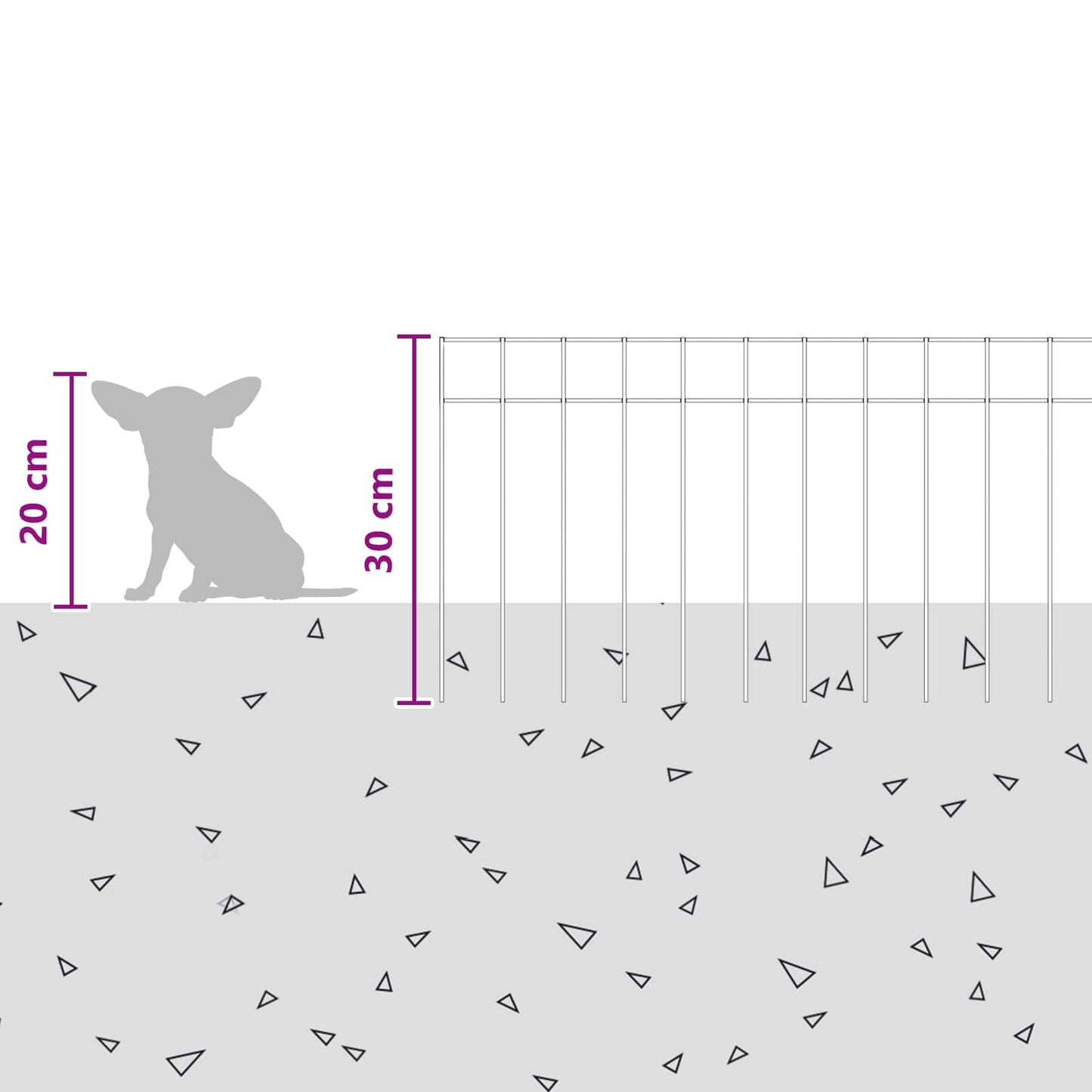 Garden Fence Panel 24 pcs 100 x 30 cm Galvanised Steel Silver