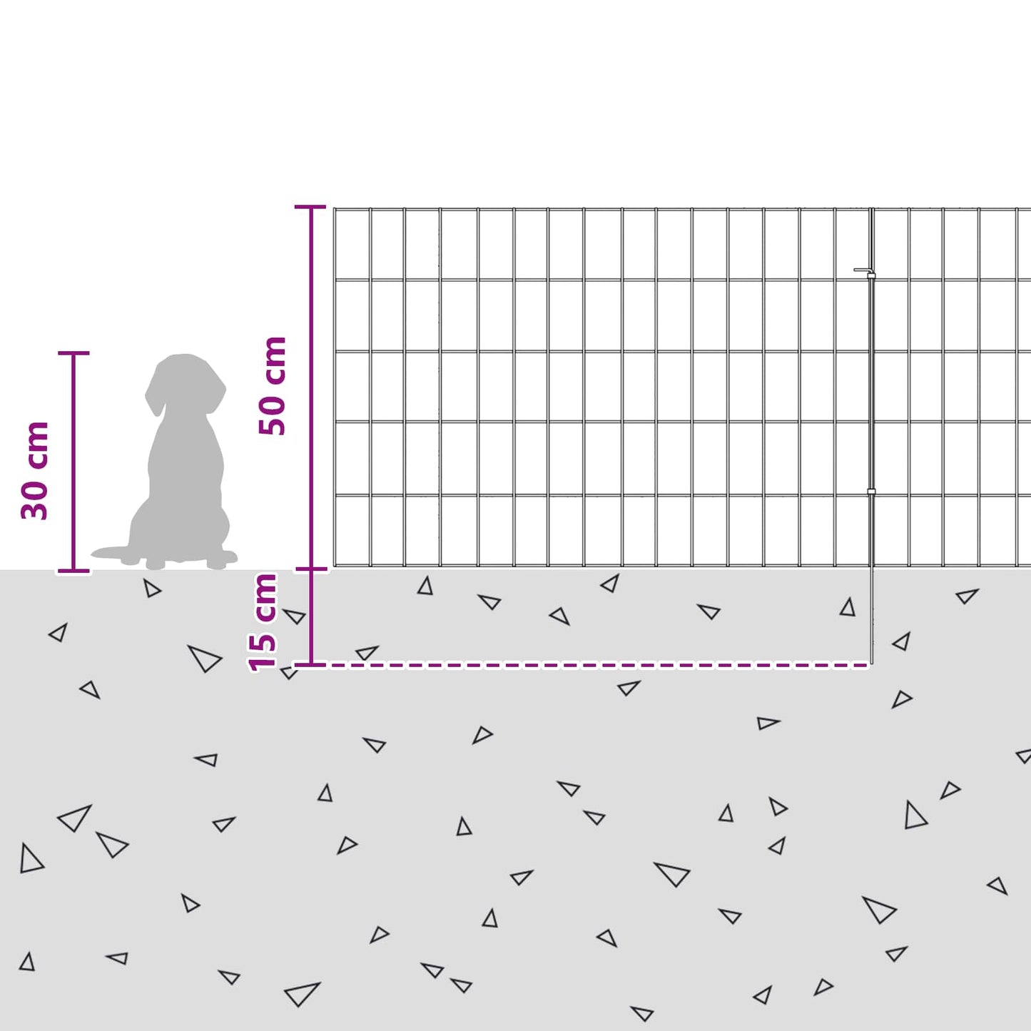 Garden Fence with Stakes 24 pcs 75 x 50 cm Galvanised Steel