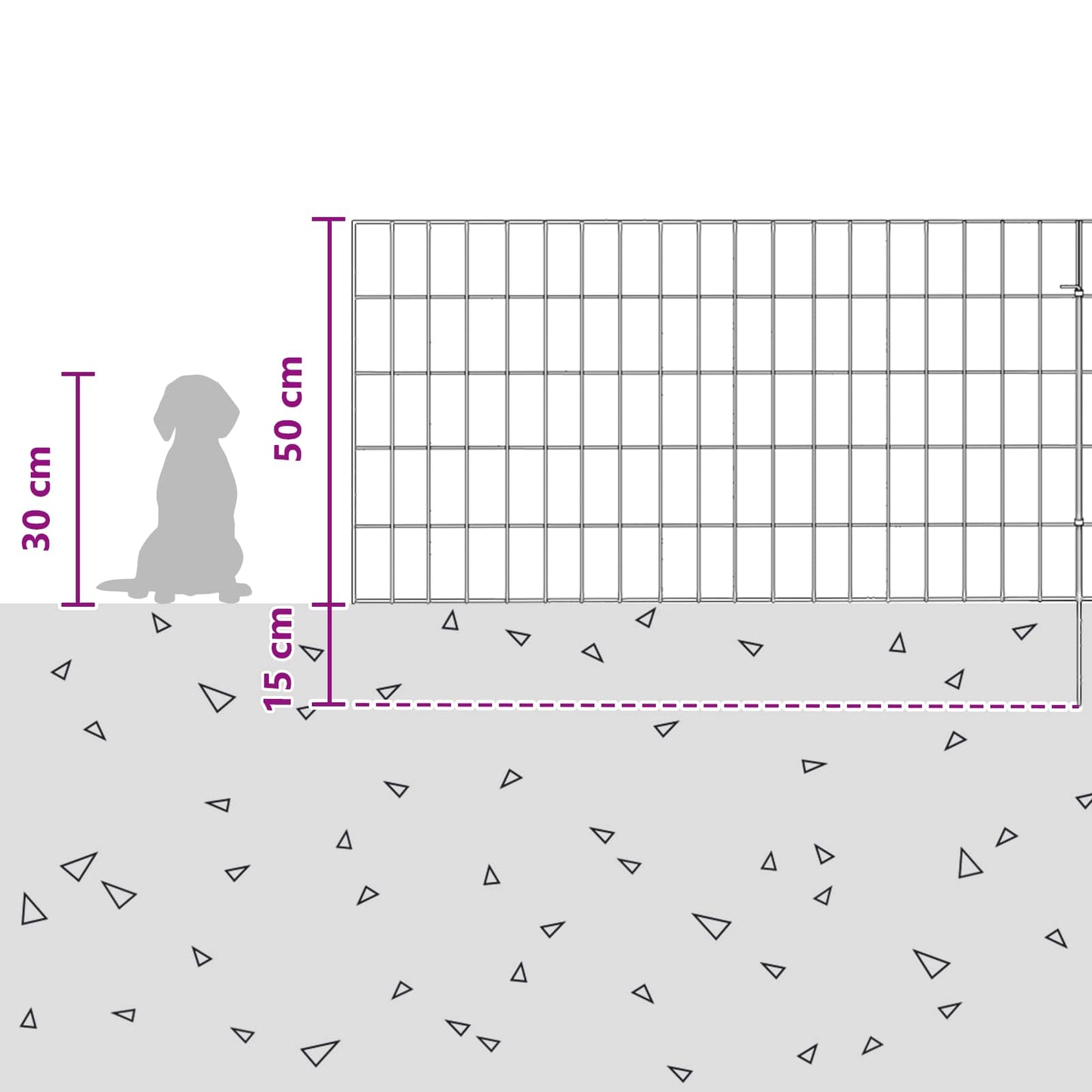 Garden Fence with Stakes 12 pcs 95 x 50 cm Galvanised Steel