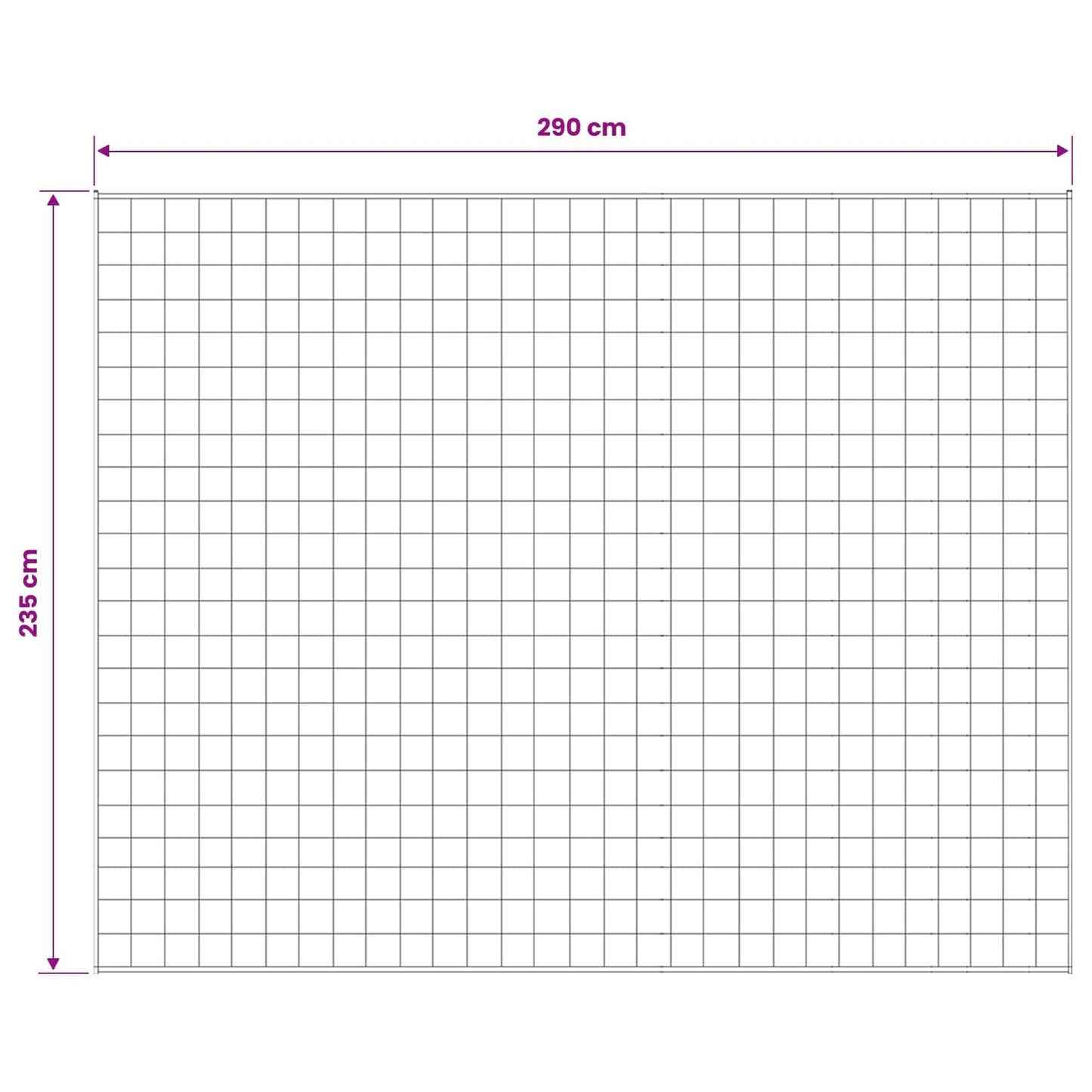 Weighted Blanket White 235 x 290 cm 11 kg 100% Cotton 205T