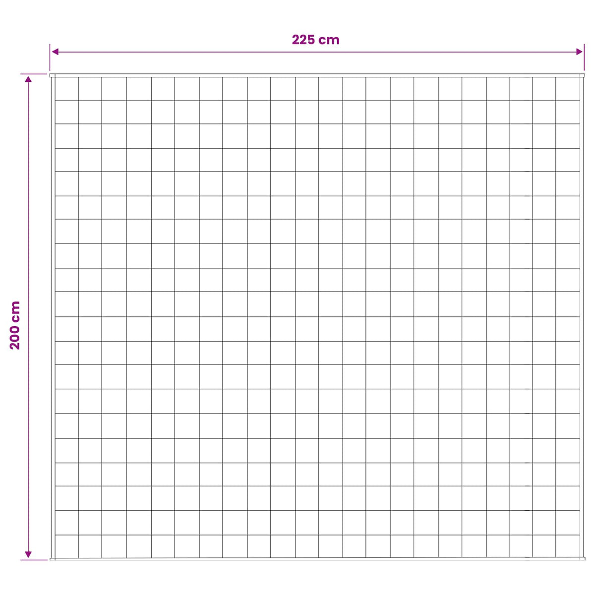 Weighted Blanket White 200 x 225 cm 13 kg 100% Cotton 205T