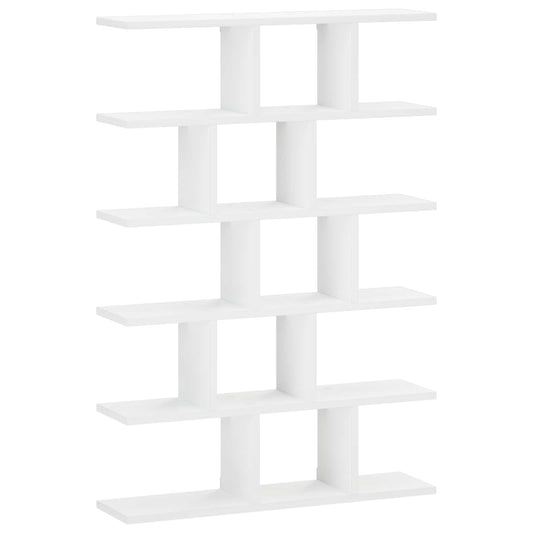 Wall Shelf White 70 x 17 x 101 cm Engineered Wood