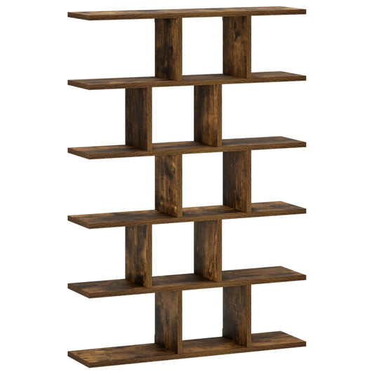Wall Shelf Smoked Oak 70 x 17 x 101 cm Engineered Wood