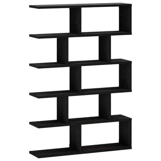 Wall Shelf Black Oak 70 x 17 x 101 cm Engineered Wood