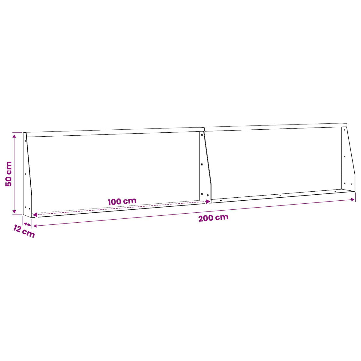 Retaining Wall 2 pcs 100 x 12 x 50 cm Galvanised Steel Silver