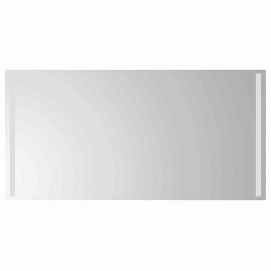 LED Bathroom Mirror Transparent 100 x 50 cm Tempered Glass