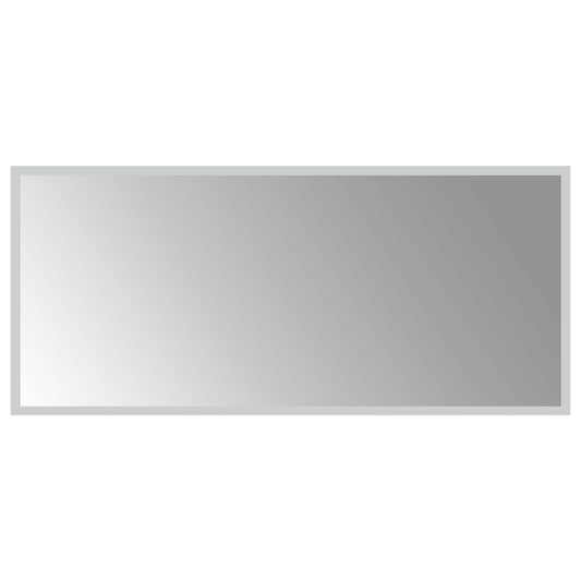 LED Bathroom Mirror Transparent 90 x 40 cm Tempered Glass