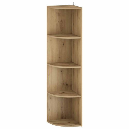 Corner Shelf 4-Tier 31.5 x 31 x 130 cm Engineered Wood
