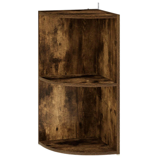 Corner Shelf 2-Tier 41.5 x 41.5 x 72 cm Engineered Wood
