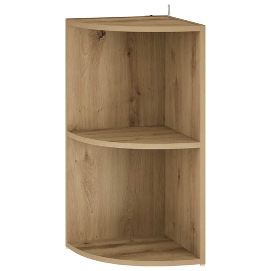 Corner Shelf 2-Tier 41.5 x 41.5 x 72 cm Engineered Wood