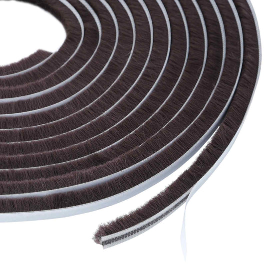 Self-Adhesive Door Brush Seal 25 m PP Brown
