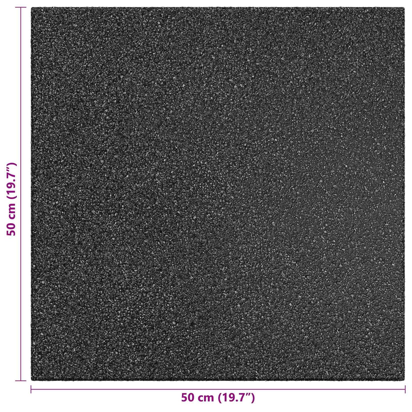 Fall Protection Tiles 24 pcs Black 50 x 50 cm Rubber