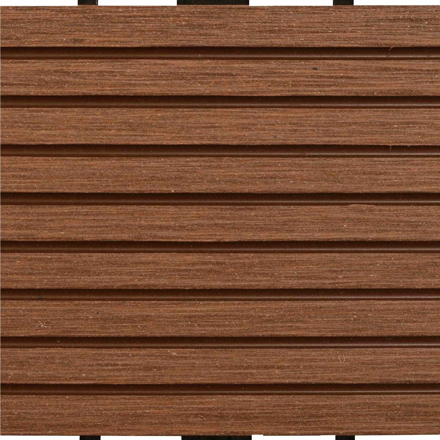 Decking Tile 22 pcs Brown 30 x 30 cm WPC
