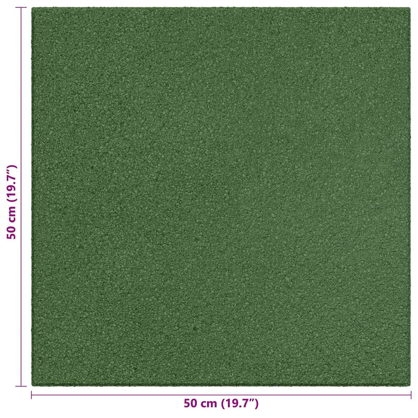 Fall Protection Tiles 12 pcs Green 50 x 50 cm Rubber