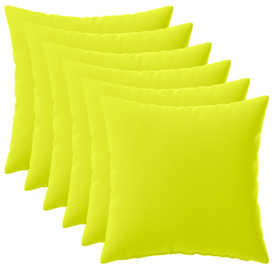 Cushion with Pillow HEERLEN 6 pcs Bright Green Polyester