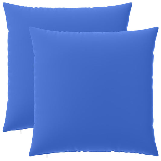 Cushion with Pillow HEERLEN 2 pcs Royal Blue Polyester