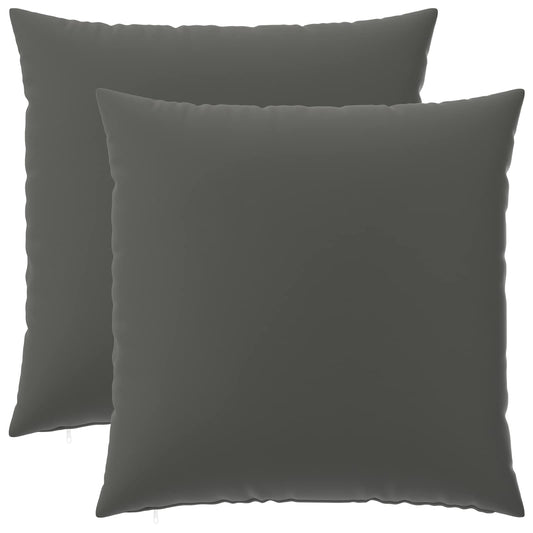 Throw Pillow 2 pcs HEERLEN Anthracite 80 x 80 cm Polyester