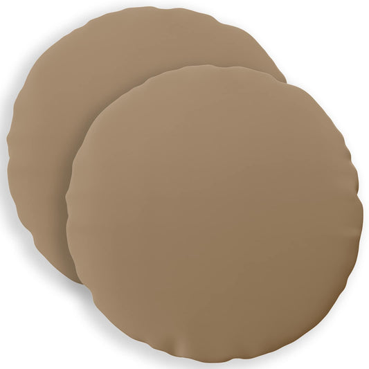 Throw Pillow 2 pcs HEERLEN Taupe Dia. 30 cm Polyester