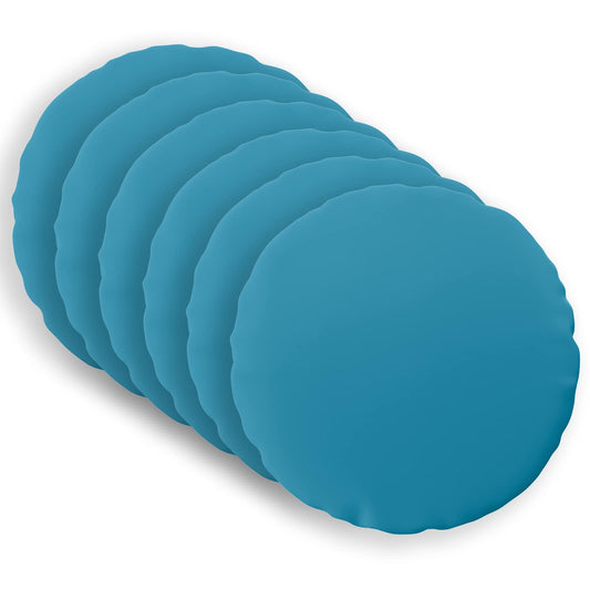 Cushion with Pillow HEERLEN 6 pcs Light Blue Polyester