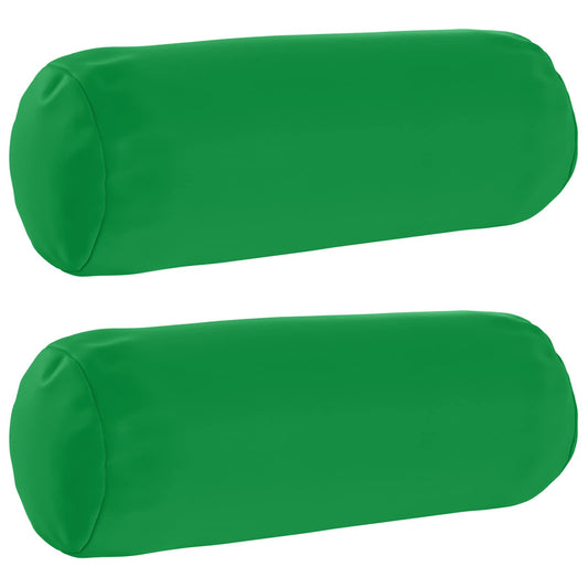 Throw Pillow 2 pcs HEERLEN Green Dia. 15 x 40 cm Polyester