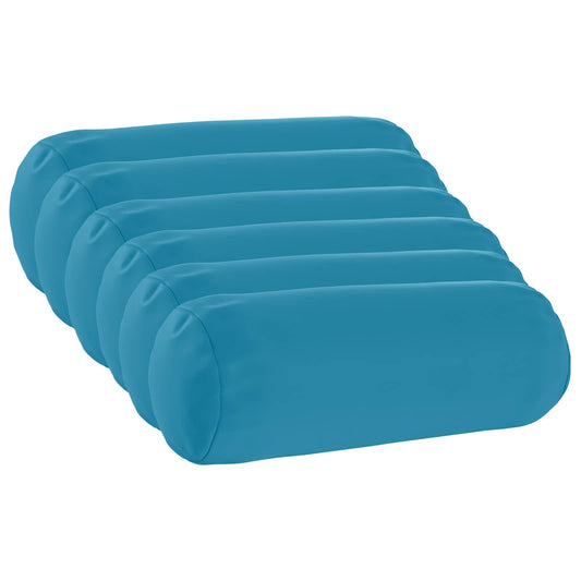 Throw Pillow 6 pcs HEERLEN Light Blue Dia. 15 x 40 cm Polyester