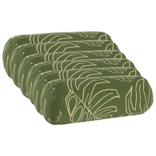 Throw Pillow 6 pcs HEERLEN Leaf Design Dia. 15 x 40 cm