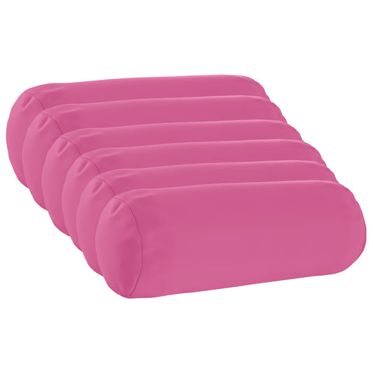 Throw Pillow 6 pcs HEERLEN Pink Dia. 15 x 40 cm Polyester