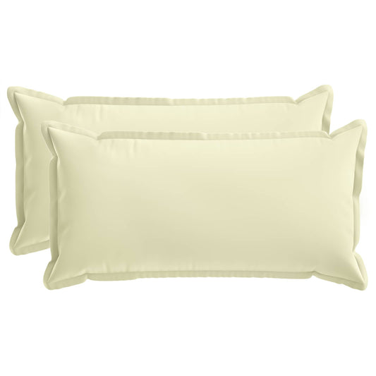 Cushion with Pillow HOUTEN 2 pcs Cream Polyester