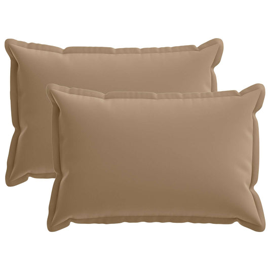 Cushion with Pillow HOUTEN 2 pcs Taupe Polyester