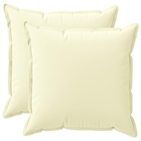 Throw Pillow 2 pcs HOUTEN Cream 55 x 55 cm Polyester
