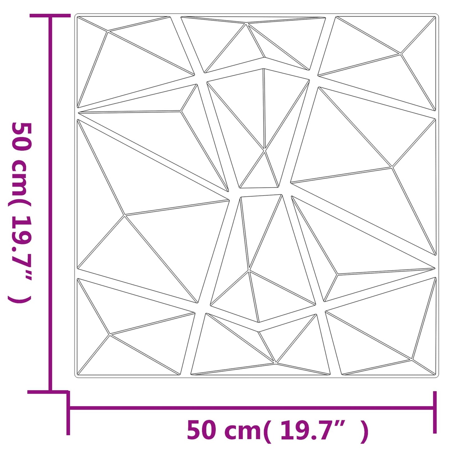 Wall Panels 24 pcs 50 x 50 cm Concrete Grey XPS Foam