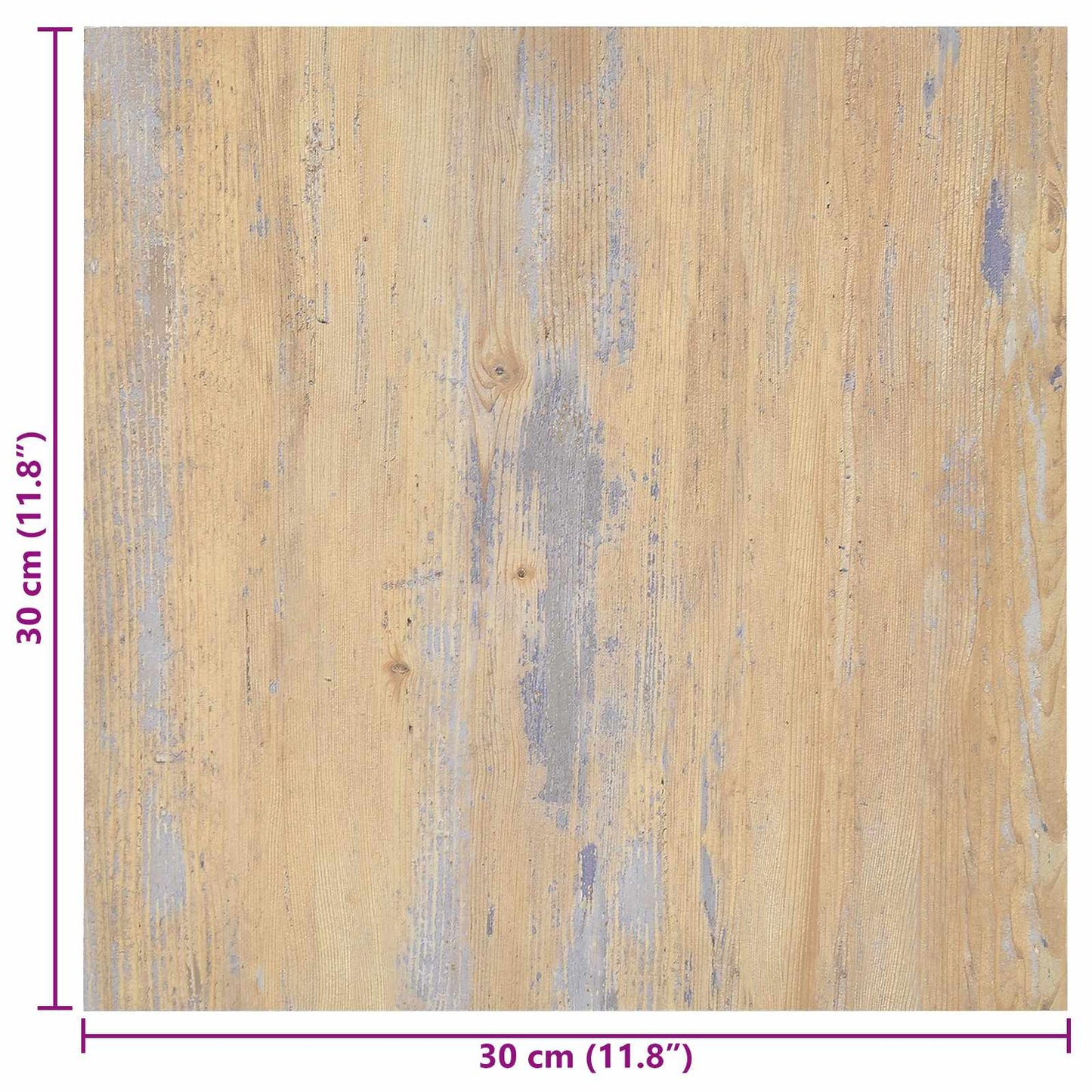 Self-adhesive Flooring Planks Brown and Grey 30.5 x 30.5 cm
