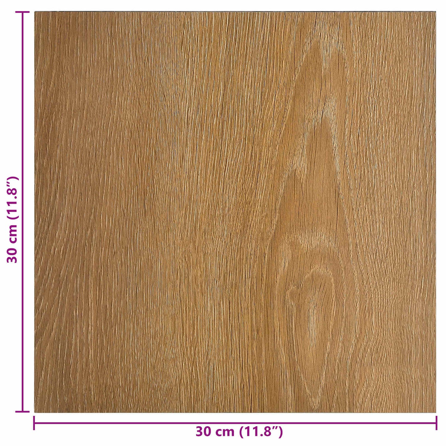 Self-adhesive Flooring Planks Wood 30.5 x 30.5 cm 20 pcs PVC