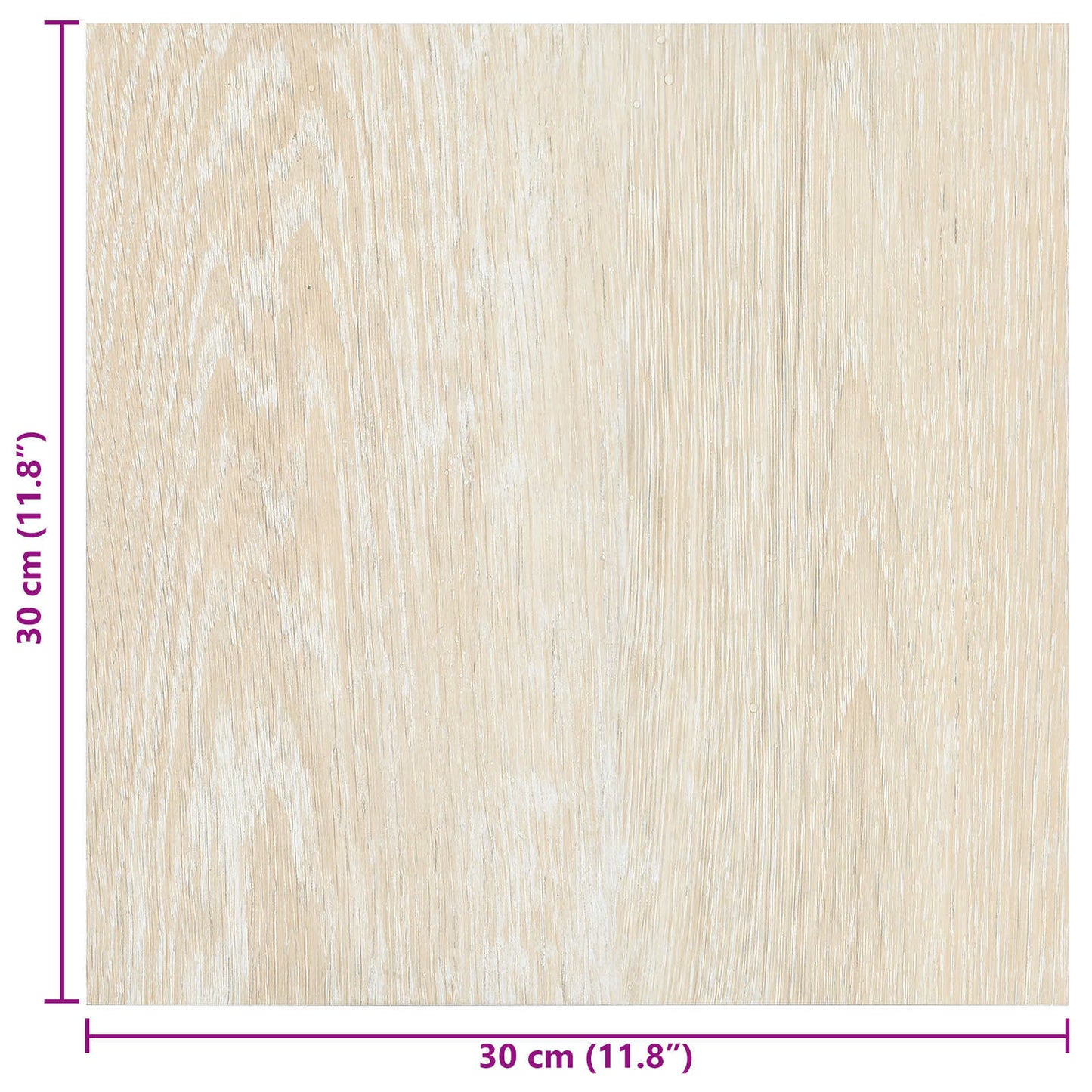Self-adhesive Flooring Planks White and Beige 30.5 x 30.5 cm
