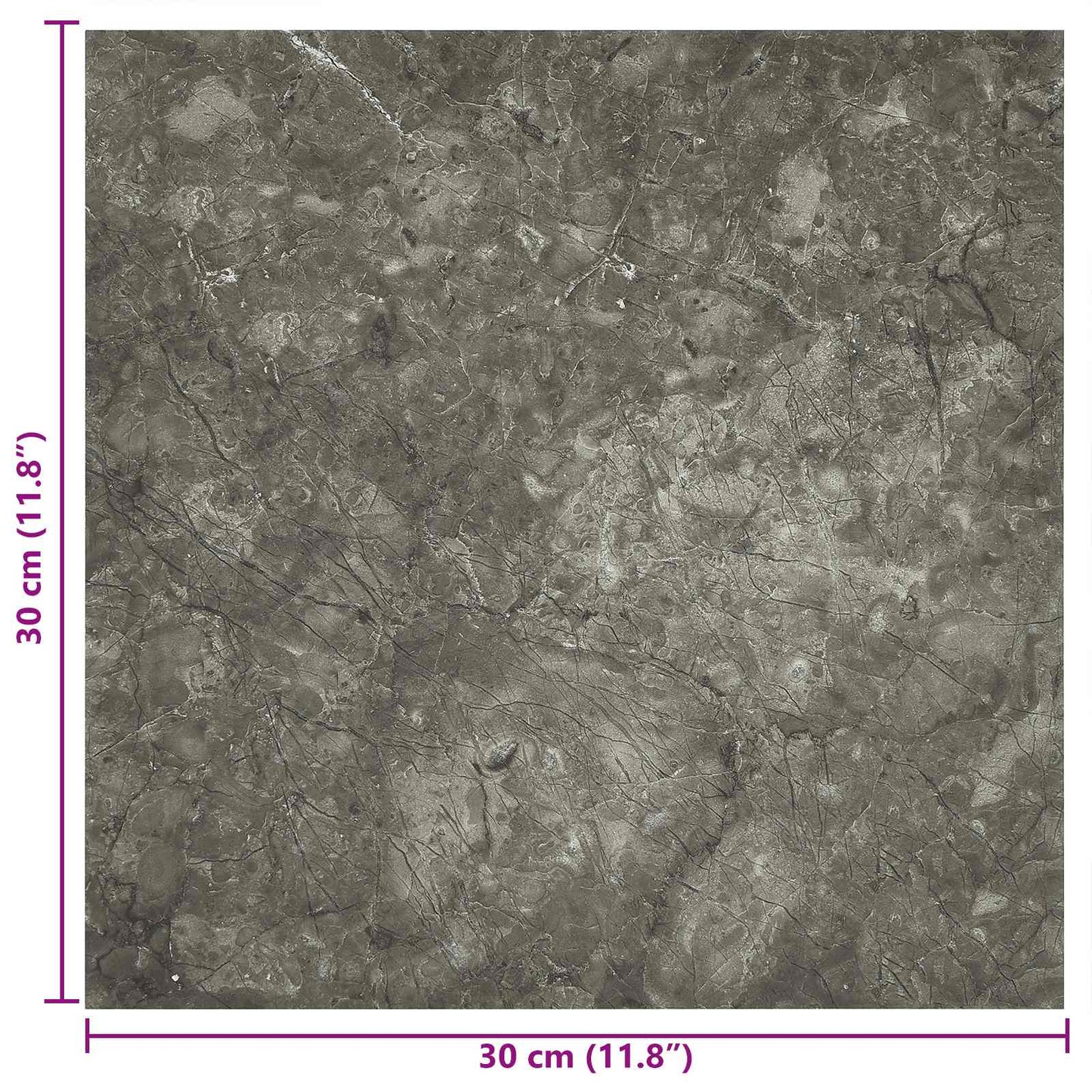 Self-adhesive Flooring Planks Black and Grey 30.5 x 30.5 cm