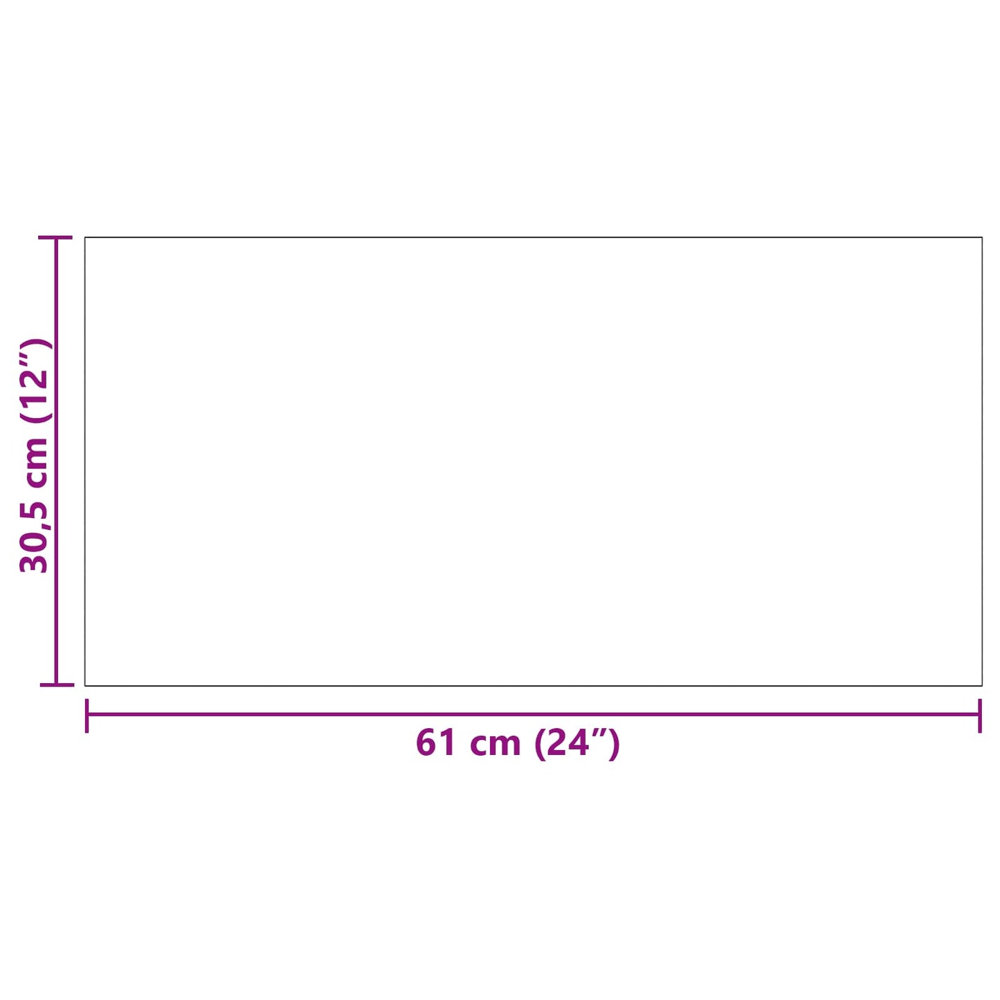 Self-adhesive PVC Flooring Planks Washed Oak 30.5 x 61 cm