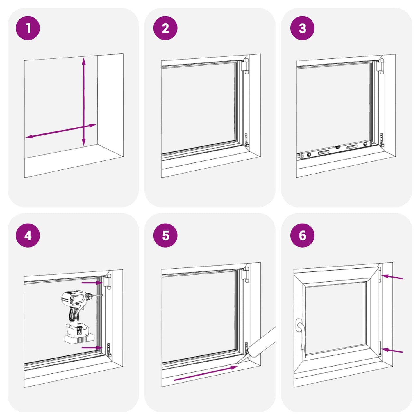Tilt & Turn Basement Window RISOR 60 x 100 cm PVC and Glass