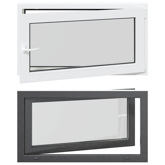 Tilt & Turn Basement Window RISOR 110 x 50 cm PVC and Glass
