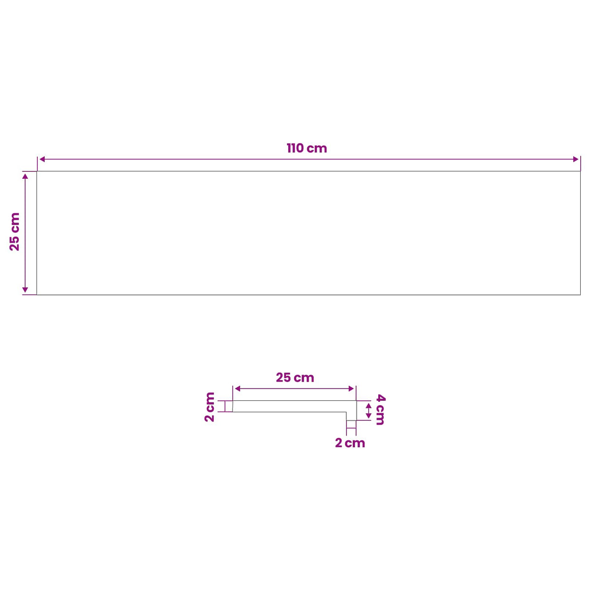 Window Sills 2 pcs Dark Brown 110 x 25 x 2 cm Solid Beech Wood