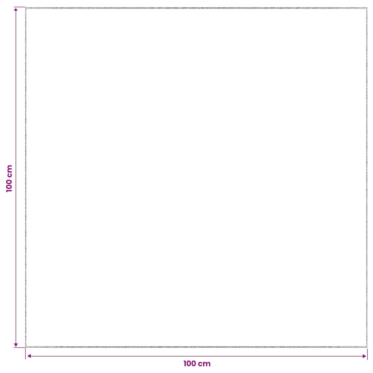 Rug Cream 100 x 100 cm 100% Polyester 3 mm Washable