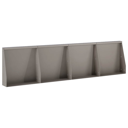 Retaining Wall 4 pcs 40 x 12 x 40 cm Weathering Steel Rusty