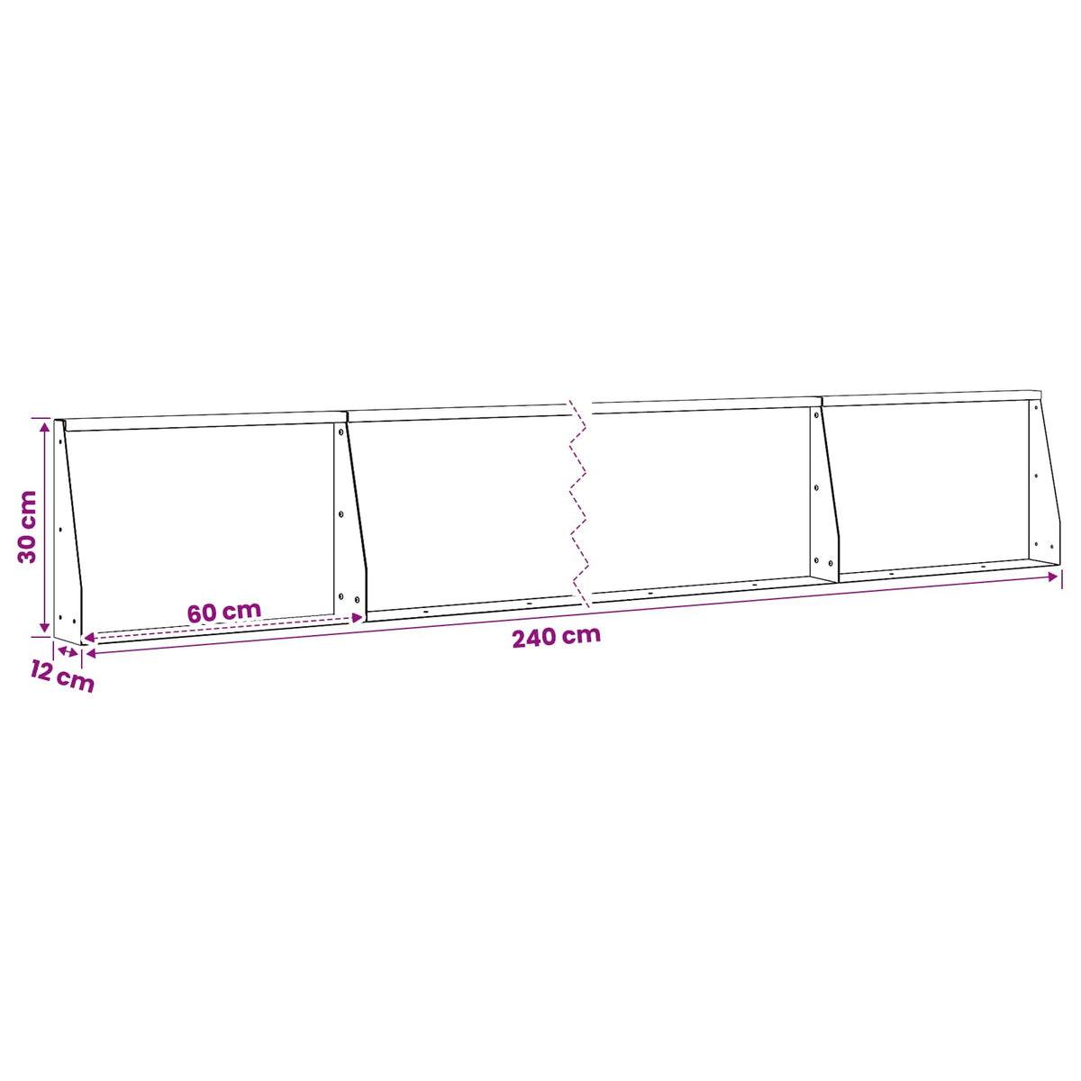 Retaining Wall 4 pcs 60 x 12 x 30 cm Galvanised Steel Silver