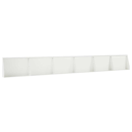 Retaining Wall 6 pcs 60 x 12 x 40 cm Steel White