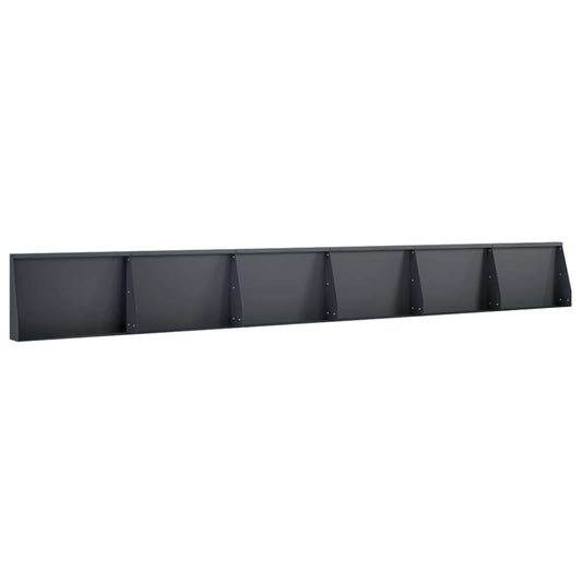 Retaining Wall 6 pcs 60 x 12 x 50 cm Steel Anthracite