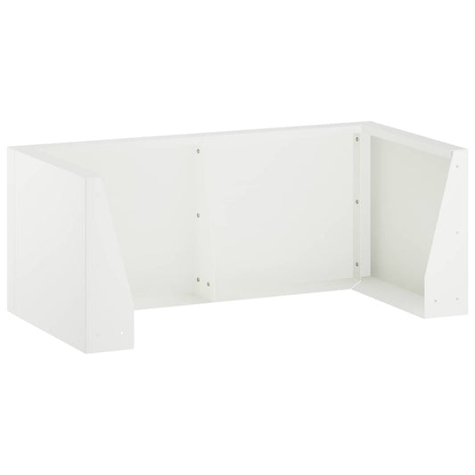 Retaining Wall 6 pcs 200 x 100 x 30 cm Steel White